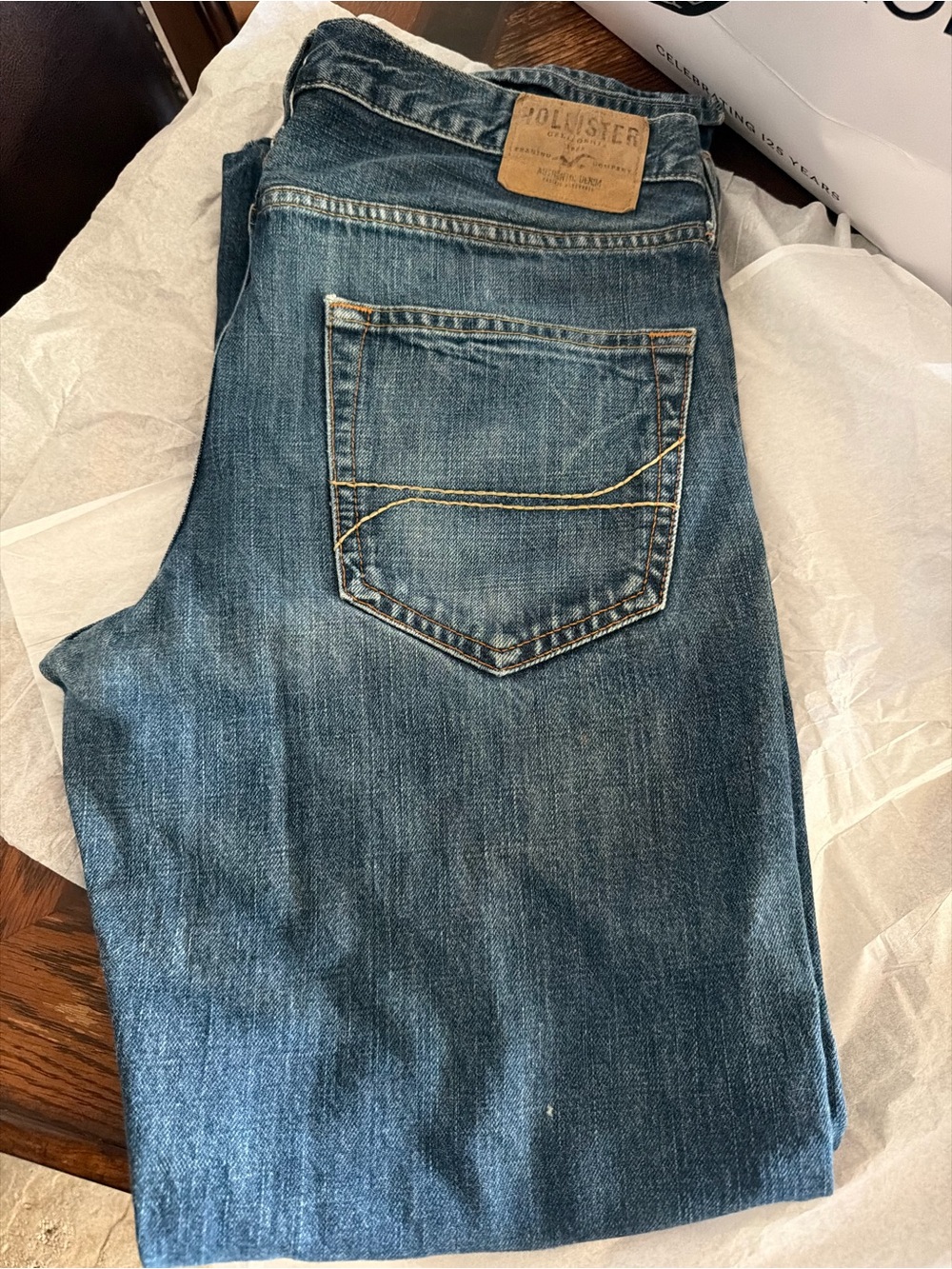Hollister Men’s Blue Denim Jeans 33x32